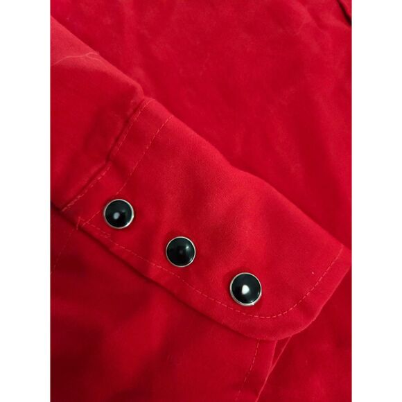 Chute 1 Vintage Western Cowboy Shirt Men 32/33 Neck 15.5 Black Pearl Button - Picture 5 of 6